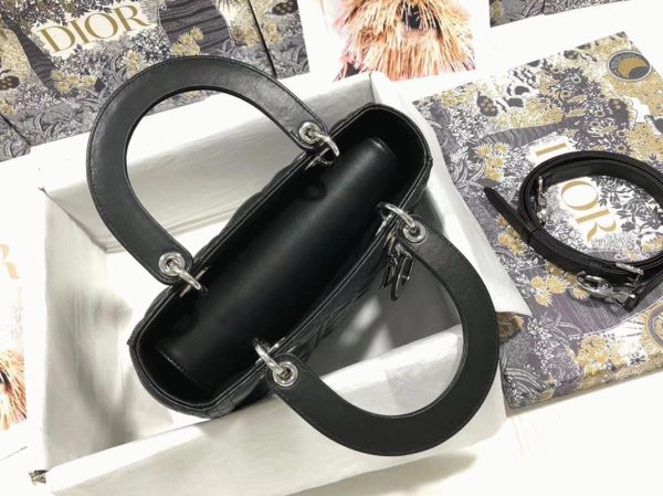 Fausse Sac Lady Dior Medium en noir – Image 5