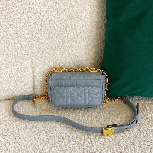 Réplique Micro Sac Dior Caro en bleu – Image 8