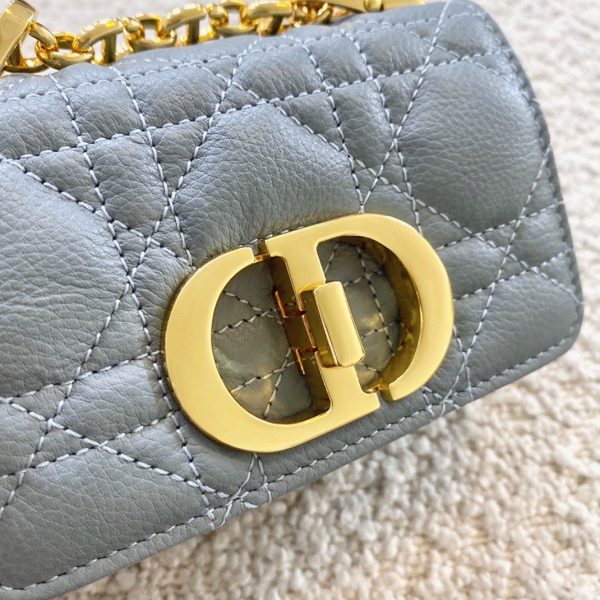 Réplique Micro Sac Dior Caro en bleu – Image 6