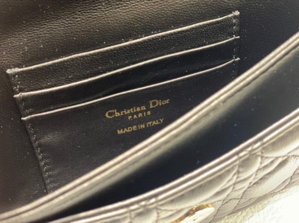 Réplique Mini Sac Miss Dior en agneau cannage noir – Image 2