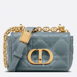Réplique Micro Sac Dior Caro en bleu