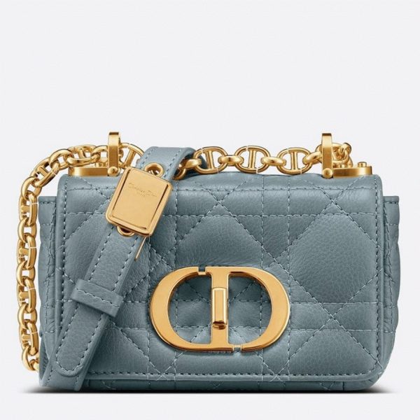 Réplique Micro Sac Dior Caro en bleu