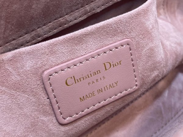 Réplique Sac Lady D-Joy Medium en rose pivoine – Image 2