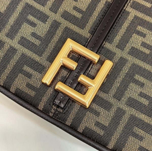 Réplique Fendi C’mon Moyen Sac en tissu jacquard FF – Image 10