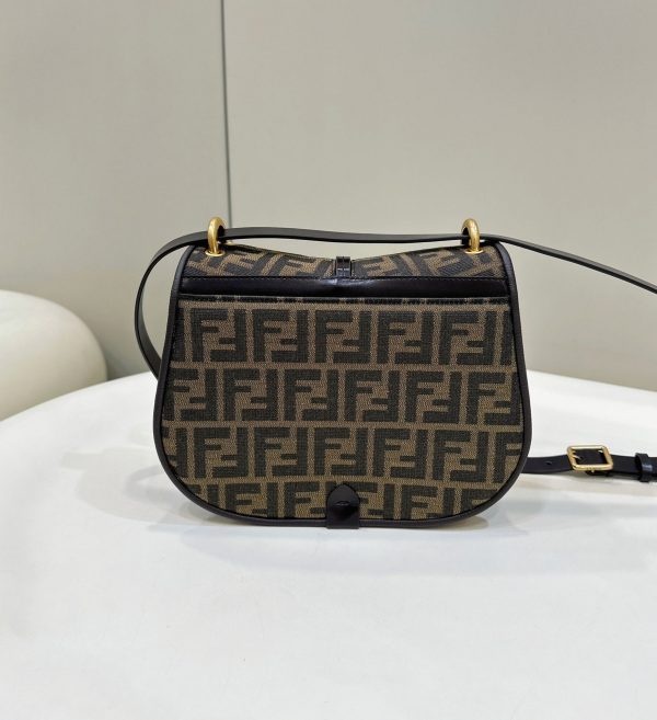 Réplique Fendi C’mon Moyen Sac en tissu jacquard FF – Image 9