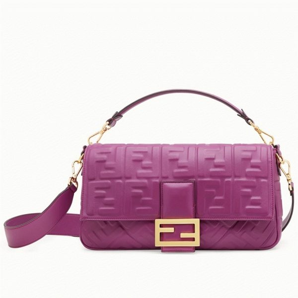 Fausse Fendi Baguette Grand Sac en violet FF