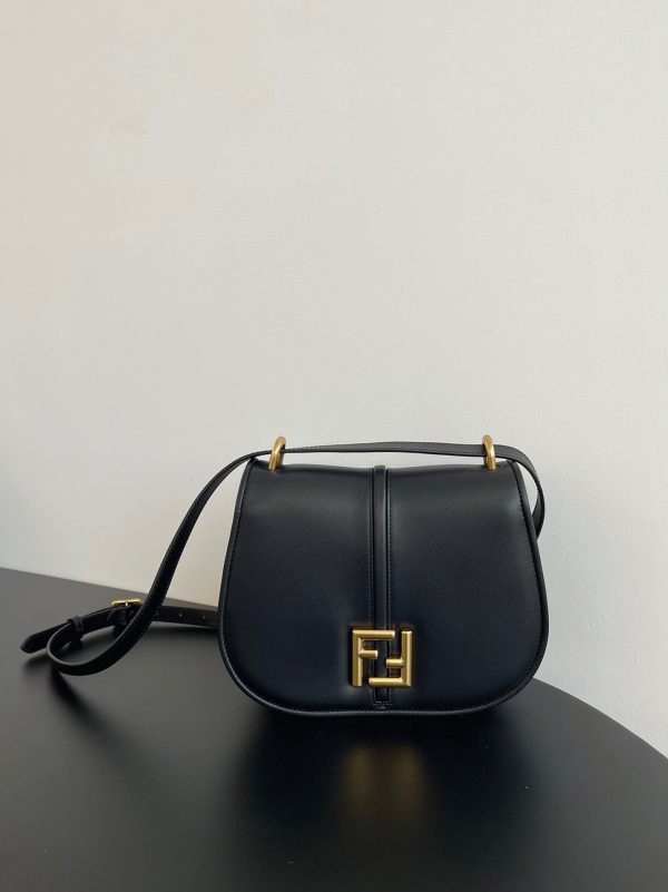 Fausse Fendi C’mon Moyen Sac en noir – Image 7