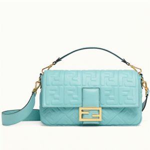 Contrefaçon Fendi Baguette Grand Sac en bleu FF