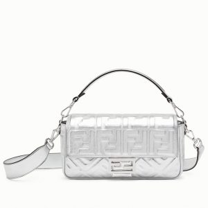 Fendi Baguette Moyen Sac en argent FF