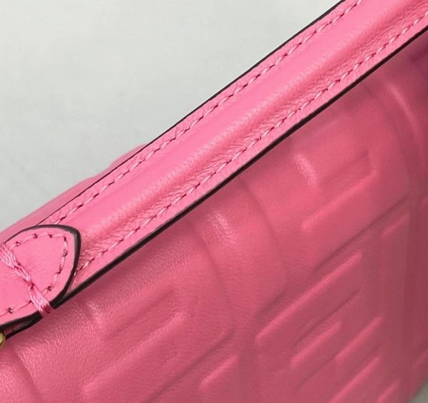 Fausse Fendi Baguette Petit Sac en rose FF – Image 11