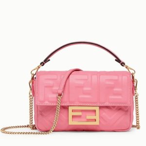 Fausse Fendi Baguette Petit Sac en rose FF