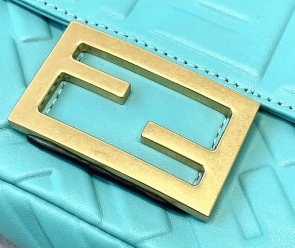 Réplique Fendi Baguette Petit Sac en bleu FF – Image 3