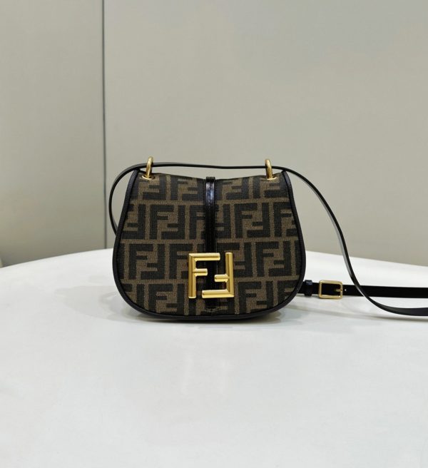 Réplique Fendi C’mon Petit Sac en tissu jacquard FF – Image 6