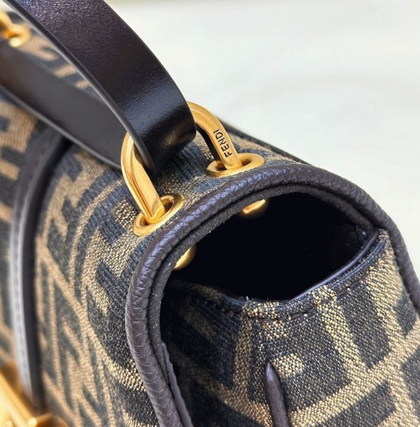 Réplique Fendi C’mon Petit Sac en tissu jacquard FF – Image 5