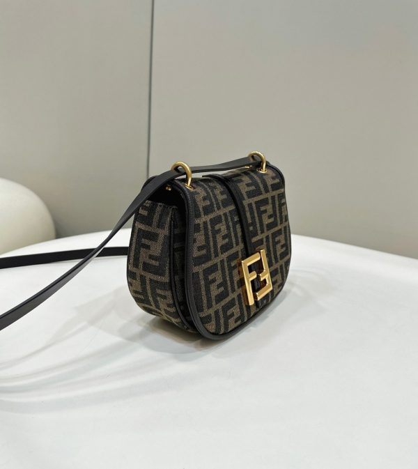 Réplique Fendi C’mon Petit Sac en tissu jacquard FF – Image 4