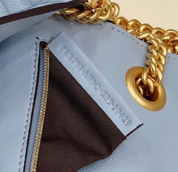 Fausse Fendi Baguette Chaîne Sac Midi en bleu – Image 10